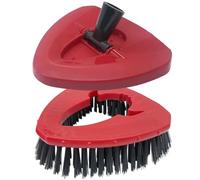 HomeTimes Kit de nettoyage pour carrelage de salle de bain et cuisine Turbo EasyWring avec 1 brosse à récurer + 1 base de balai
