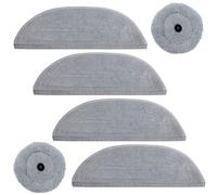 Hometimes Lot de 6 serpillères de rechange en microfibre pour robot aspirateur Roborock S8 MaxV Ultra Réutilisables Accessoires Recharge pour tous les sols et surfaces