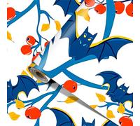 HOMETITUTE Papier peint autocollant amovible en vinyle motif chauve-souris pour mur, armoire, comptoir, étagère, porte, 40 x 100 cm