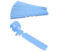 HomeTools.eu® Lot de 100 Rubans d'étiquettes pour Plantes | Plantes arbustes | Plastique 21 x 2 cm | Résistant aux intempéries avec Boucle de Fixation Bleu