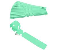 HomeTools.eu® Lot de 100 Rubans pour étiquetage | Plantes arbustes | Plastique 21 x 2 cm | Résistant aux intempéries avec Boucle de Fixation Vert