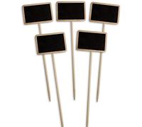 HomeTools.eu® Lot de 6 Panneaux de Plantes en Bois Classique | Serre de Jardin pour Plantes | jardinières | Maison de Campagne | Écrivable 25 cm