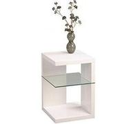 Hometrends4you 516250 table d'appoint/de chevet - 40 x 60 x 40 cm blanc brillant G