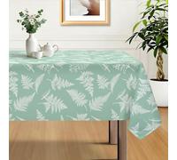 hometrixx Nappe Rectangulaire Tropical Feuilles Printemps Été 140x180 Vert | Anti Tache Nappe de Table, Facile à Nettoyer, Lavable Imperméable Polyester, pour Salle à Manger Jardin fête ou Maisonr