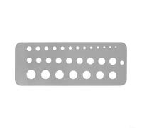 HomeVortex 29 tailles d'index de jauge de forage, outil de mesure de diamètre de fil de boulon en acier inoxydable pour embouts de 1/16" à 1/2", argent