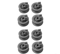 HomeVortex 611666 Lot de 8 rouleaux de panier supérieur de lave-vaisselle pour Bosch Siemens Neff, Constructa, Indesit, Junker, panier supérieur de lave-vaisselle