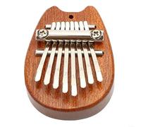 HomeVortex 8 clés pour mini boîte à musique en forme de pouce, pendentif kalimba doigt en bois avec mélodie Spirited Away Instrument de musique portable pour la Saint-Valentin Anniversaire