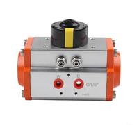 HomeVortex Actionneur pneumatique AT40/AT52 rotatif à 90° à double effet, pour vannes papillon à bille, corps en alliage d'aluminium, 0,3-0,7 MPa, contrôle de l'automatisation industrielle (AT40)