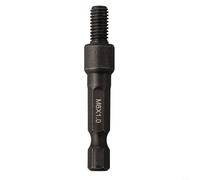 HomeVortex Adaptateur de douille autotaraudeuse 6,35 mm avec tige hexagonale en acier Cr-Mo pour perceuse électrique, filetage interne externe M6 M8 M10 Outil d'extraction de vis à double tête (dents