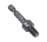 HomeVortex Adaptateur de douille autotaraudeuse 6,35 mm avec tige hexagonale en acier Cr-Mo pour perceuse électrique, filetage interne externe M6 M8 M10 Outil d'extraction de vis à double tête (dents