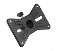 HomeVortex Adaptateur de trépied rotatif en métal de 35 mm pour support de haut-parleur DJ, support de poteau à vis de 13 mm avec capacité de charge de 30 kg, angle réglable noir