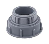 HomeVortex Adaptateur d'évier de cuisine, réducteur de tuyau de vidange pour évier de cuisine, connecteur de tuyau fileté pour robinets de 57-46 mm, 58-46 mm, 60-46 mm, plastique gris (58-46 mm)