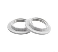 HomeVortex Adaptateur E27 pour Abat-jour, Bague de Fixation Noire(E14 white)