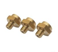 HomeVortex Adaptateur Propane 1lb Laiton 1/4 NPT Mâle(3pcs) | Filetage 1/4 NPT mâle, compatible cylindres 1lb, conception pour robuste pour extérieur