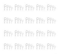 HomeVortex Assortiment de 80 goupilles à ressort pour tracteurs et tondeuses à gazon, 4 tailles (3,5 x 90 mm, 3 x 80 mm, 2,5 x 65 mm, 2 x 50 mm) en métal pour réparation de machines