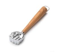 HomeVortex Attendrisseur de viande en alliage de zinc, marteau à viande robuste de 22 cm avec poignée ergonomique pour cuisine, restaurant, écraser la chapelure d'ail, noix d'ail, argent