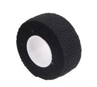 HomeVortex Bande anti-ampoules pour golf, bandage élastique pour les doigts aux ampoules et callosités, bande antidérapante à faible adhérence, matériau en latex et coton, 5 cm x (noir)