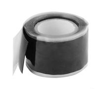 HomeVortex Bande antidérapante en silicone pour barres d'haltères, poignée auto-fusionnante, isolation haute température antidérapante pour matériel de gym, barres de traction, noir, 2,5 cm x 500 cm