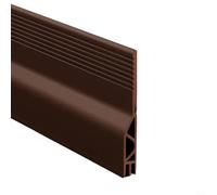 HomeVortex Bande d'étanchéité en silicone pour bas de porte - Isolation acoustique - Économie d'énergie - Marron - 100 cm (marron)
