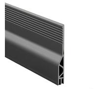 HomeVortex Bande d'étanchéité en silicone pour bas de porte - Isolation acoustique - Économie d'énergie - Marron - 100 cm (gris)