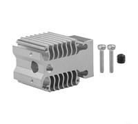HomeVortex Bloc de refroidissement rapide pour extrudeuse en aluminium pour 3 pour imprimante 3D V3 KE SE Hot End pour imprimante 3D usinée CNC - Argent