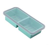 HomeVortex Boîte de conservation alimentaire en silicone avec couvercle, boîte de préparation des repas multi-compartiments, passe au micro-ondes et au congélateur pour soupes, ragoûts et déjeuner de