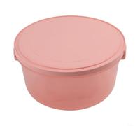 HomeVortex Boîte de rangement en plastique pour gâteaux, avec couvercle verrouillable transparent et poignée, transport rond portable pour cupcakes, cookies, tartes, fêtes, pique-niques, utilisation