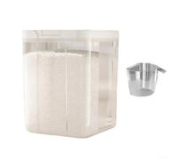 HomeVortex Boîte de rangement hermétique de 5,5 L, avec couvercle pour lessive en poudre, blanc, 22 x 17 x 13 cm