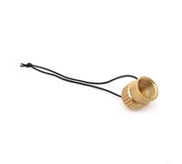 HomeVortex Bouchon de valve de réservoir DIN de plongée en aluminium 6061 avec jauge 5/8-14NPS pour tête de régulateur, noir, rouge, bleu, doré, argenté, 37 x 32 mm (doré)