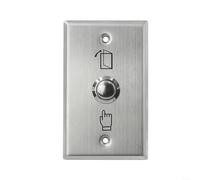 HomeVortex Bouton de sortie en acier inoxydable pour porte pour contrôle d'accès, ouvre-capteur Push to Exit, compatible avec les systèmes de gâche électrique et de verrouillage magnétique, facile
