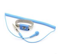 HomeVortex Bracelet en métal antistatique, avec cordon de mise à la terre de 2,5 m, bande ESD en acier inoxydable, avec clip pour réparation électronique, lignes de montage et utilisation en salle