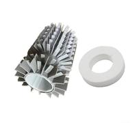 HomeVortex Brosse 61020601, avec 6101611-R4 pour anneau, pour Dolphin M400 M500, Astralpool pour Pulit E70 E80 E90, Active 4 5, pièce de rechange pour nettoyeur de piscine (2 pièces)