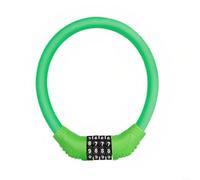HomeVortex Câble antivol léger pour vélo, 10 000 codes réinitialisables pour combiné, noyau en alliage flexible pour vélo électrique, moto, gym, campus, orange (vert)