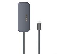HomeVortex Câble magnétique pour chargeur 18 W Charge rapide 2 m en alliage d'aluminium pour iPad Pro 11" 1ère à 4e génération Air 11" 4e à 5e génération M2 Argent (bleu espace profond)
