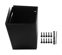 HomeVortex Cache-poteau réglable en acier inoxydable de 8,4 à 15,2 cm - Protection de clôture pour boîtes aux lettres, balançoires, balustrades, cabines en rondins, étanche, antirouille - Kit en forme