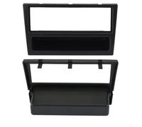 HomeVortex Cadre de tableau de bord de voiture, pour Corsa C, Meriva B, Vectra pour Vivaro 2004-2009, panneau de façade de lecteur stéréo, cadre en plastique noir