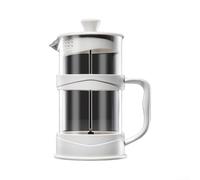 HomeVortex Cafetière manuelle en verre de 350 ml pour cafetière française avec filtre en acier inoxydable pour expresso, thé, camping (800 ml)
