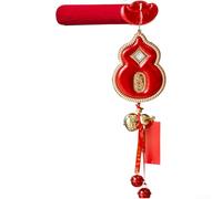 HomeVortex Carillon éolien de cheval du Nouvel An chinois 2026, pour décorations à suspendre à la porte du zodiaque, pour la maison, ornement festif en polaire, avec symboles de bon augure, année