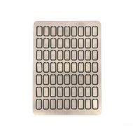 HomeVortex Carnet de mots de passe mécanique en acier inoxydable, livre mémo sécurisé en métal avec plaques alphabétiques pour le stockage de codes personnalisés, outil de sécurité résistant à la
