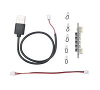 HomeVortex Carte de distribution d'alimentation à quatre canaux pour modèles imprimés 3D Tuozhu IA005 avec interfaces PH2.0 et SH1.0, interrupteur indépendant, contrôle de l'état LED et protection