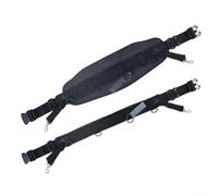 HomeVortex Ceinture de combat de pêche en mer réglable sangle d'épaule ergonomique harnais de protection de la taille bateau leurre jigging boucle à dégagement rapide noir