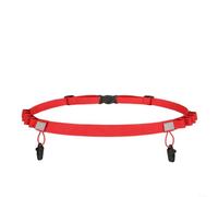 HomeVortex Ceinture de course réglable avec bandes réfléchissantes, porte-numéro de course de marathon léger pour gels énergétiques et collations, sans épingle pour triathlon, cyclisme, sac banane