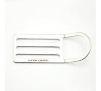 HomeVortex Ceinture de plongée sous-marine avec anneau en D courbé, clip de rechange en acier inoxydable 316 pour harnais de sangle de 5,1 cm, verrouillage sécurisé empêchant le relâchement accidentel