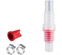 HomeVortex Clapet anti-retour transparent en polypropylène étanche double taille 19 mm 25 mm pour système de tuyauterie d'eau Design fendu anti-refoulement