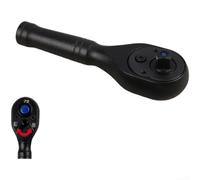 HomeVortex liquet 6,35 mm ouille réversible à dégagement rapide, outil compact en acier au chrome vanadium de 92 mm, pour mini réparation automobile (noir)