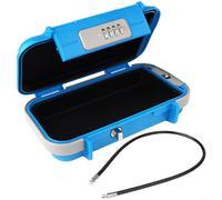 HomeVortex Coffre-fort de voyage portable avec serrure à mot de passe à 4 chiffres - Boîtier de sécurité en ABS étanche et antirouille pour plage, hôtel, croisière, vacances (C)