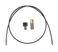 HomeVortex Compresseur d'air haute pression M10 x 1 filetage 100 cm de long en acier inoxydable avec ressort protégé en nylon et cuivre Pression de fonctionnement 63 MPa