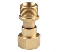HomeVortex Connecteur de joint pivotant M22 en laiton de 14 mm, adaptateur de tuyau rotatif à 360° pour équipement de nettoyage haute puissance, compatible avec les systèmes de filetage M22 de 14 mm