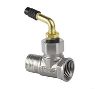 HomeVortex Connecteur de valve d'inverseur 3 voies en acier inoxydable de 1,27 cm, avec capuchon hexagonal mobile pour valves coudées, bidets, pulvérisateurs et bras de douche, raccord de plomberie à