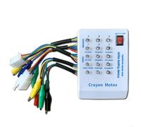 HomeVortex Contrôleur de moteur sans balais, pour scooters électriques 24 V-72 V, outil de diagnostic avec indicateur LED, pour batterie de vélo électrique et guidon (A)